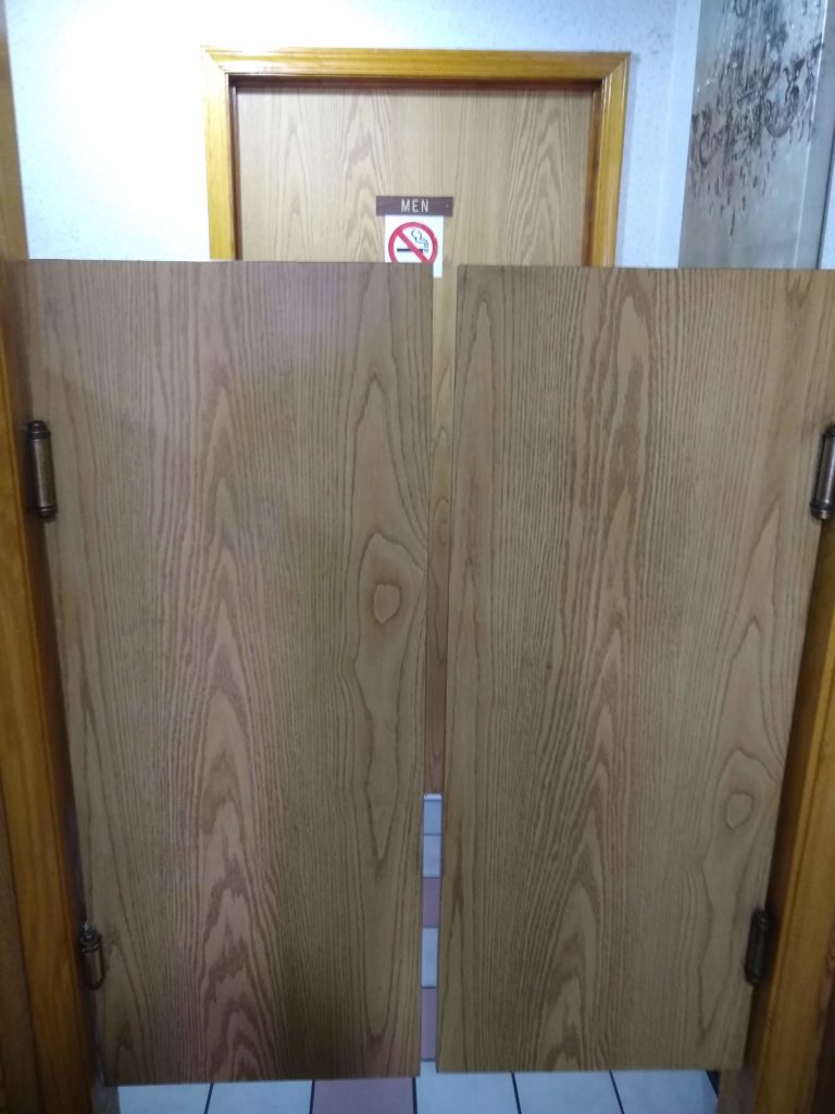 Saloon Style doors to the bathrooms